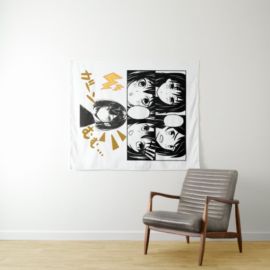 Emotionale Anime-Gitter. Kein BG Wandteppich (Beispiel (Horizontal))