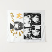 Emotionale Anime-Gitter. Kein BG Wandteppich (Vorderseite (Horizontal))