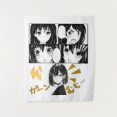 Emotionale Anime-Gitter. Kein BG Wandteppich (Vorderseite)