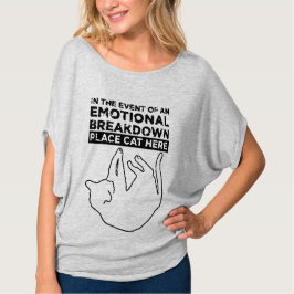 Emotionale Aufschlüsselung Ort Katze hier T - Shir T-Shirt