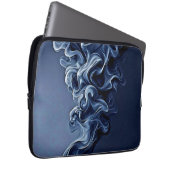 Emotionale blaue Rauchkunst Laptopschutzhülle (Vorne Rechts)