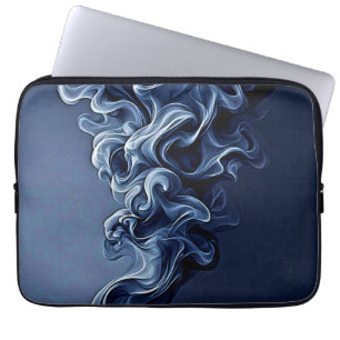 Emotionale blaue Rauchkunst Laptopschutzhülle