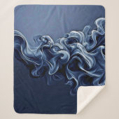 Emotionale blaue Rauchkunst Sherpadecke (Vorderseite)