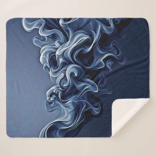 Emotionale blaue Rauchkunst Sherpadecke