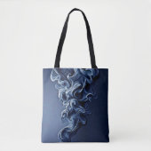 Emotionale blaue Rauchkunst Tasche (Vorderseite)