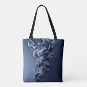 Emotionale blaue Rauchkunst Tasche (Rückseite)
