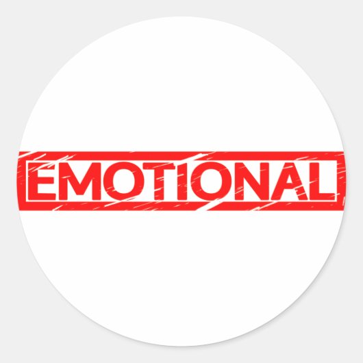 Emotionale Briefmarke Runder Aufkleber (Vorderseite)