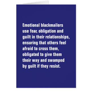 Emotionale Erpresser verwenden Furcht,