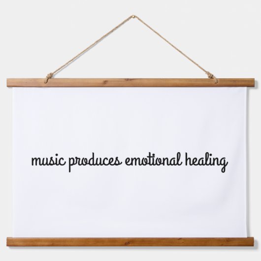 Emotionale Heilholz-Tapisserie Wandteppich Mit Holzrahmen (Vorne)