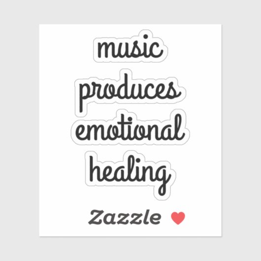 Emotionale Heilung nach Maß Vinyl Sticker (Blatt)