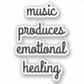 Emotionale Heilung nach Maß Vinyl Sticker (Vorderseite)