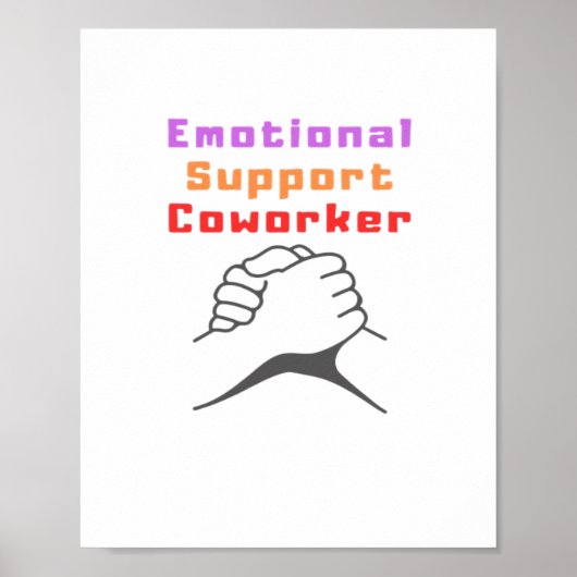 Emotionale Hilfe Bester Mitarbeiter Poster (Vorne)