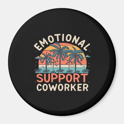 Emotionale Hilfe Co-Worker unverzichtbar Magnet (Vorne)