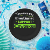 Emotionale Hilfe Coworker Basic Meme Pappteller (Party)