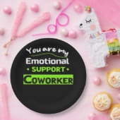 Emotionale Hilfe Coworker Basic Meme Pappteller (Party)