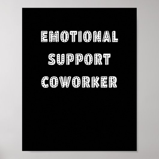 Emotionale Hilfe Coworker Chill Meme Poster (Vorne)
