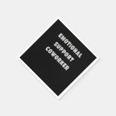 Emotionale Hilfe Coworker Chill Meme Serviette (Ecke)