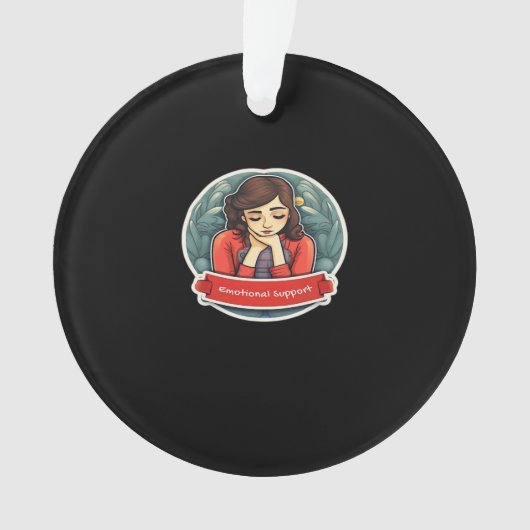 Emotionale Hilfe Coworker Chilling Meme Ornament (Vorderseite)