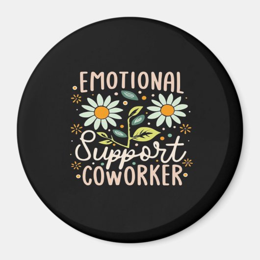 Emotionale Hilfe Coworker Classic Chill Meme Magnet (Vorne)