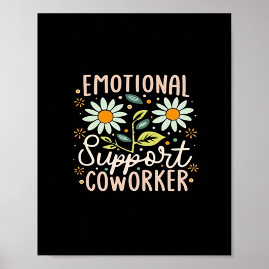 Emotionale Hilfe Coworker Classic Chill Meme Poster (Vorne)