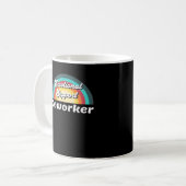 Emotionale Hilfe Coworker Classic Chilling Meme Kaffeetasse (Vorderseite Links)