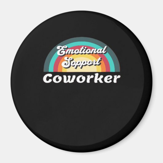 Emotionale Hilfe Coworker Classic Chilling Meme Magnet (Vorne)