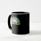 Emotionale Hilfe Coworker Classic Chilling Meme Tasse (Vorderseite Links)