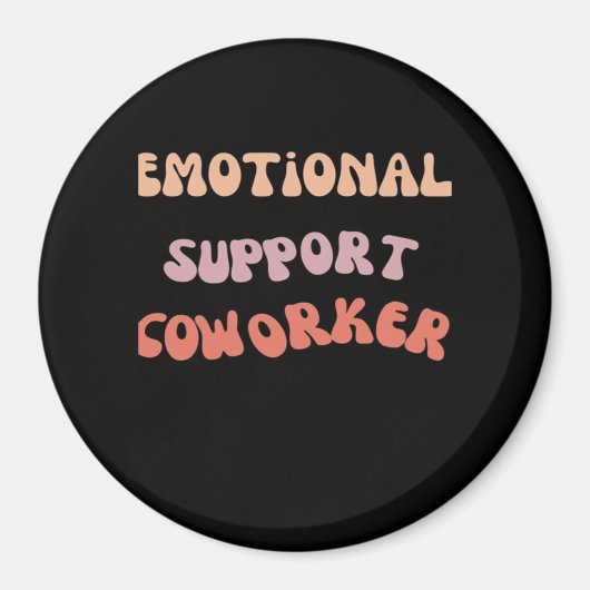 Emotionale Hilfe Coworker Classic Meme Magnet (Vorne)