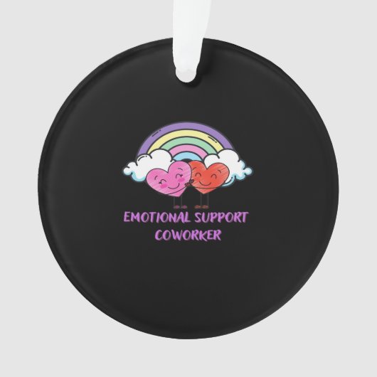 Emotionale Hilfe Coworker Classic Niedlich Ornament (Vorderseite)