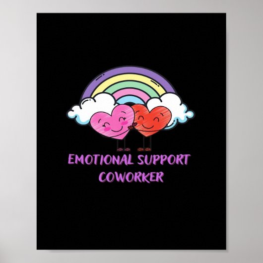 Emotionale Hilfe Coworker Classic Niedlich Poster (Vorne)