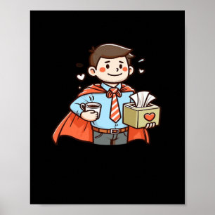 Emotionale Hilfe Coworker Classic Viral Meme Poster