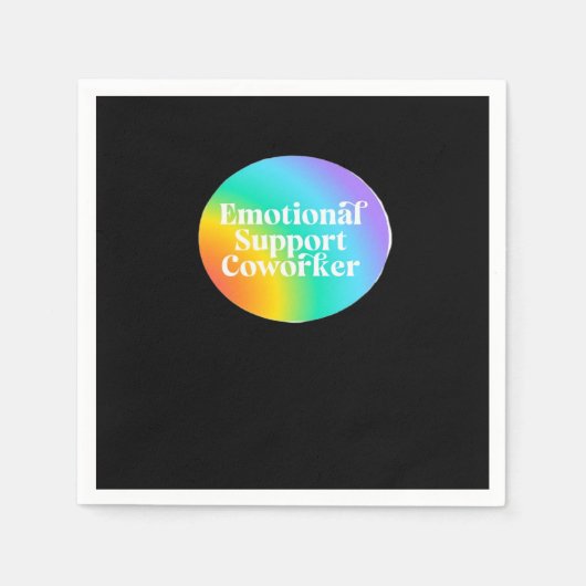 Emotionale Hilfe Coworker Funny Serviette (Vorderseite)