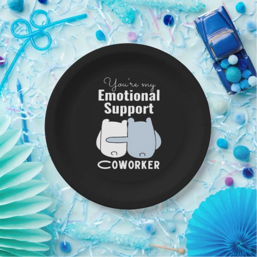 Emotionale Hilfe Coworker Funny Zitat Pappteller (Party)