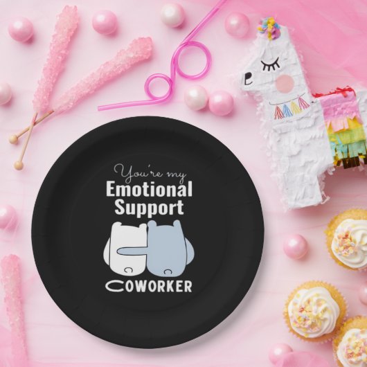 Emotionale Hilfe Coworker Funny Zitat Pappteller (Party)