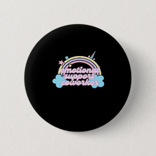 Emotionale Hilfe Coworker Pastel Rainbow Oversibel Button