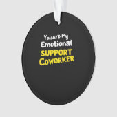 Emotionale Hilfe Coworker Viral Meme Ornament (Vorderseite)