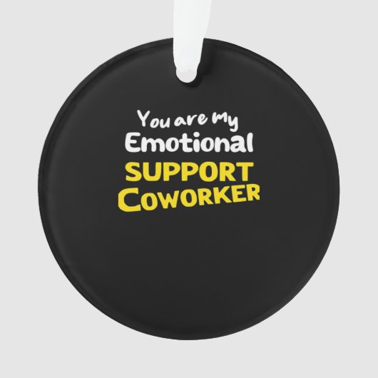 Emotionale Hilfe Coworker Viral Meme Ornament (Vorderseite)