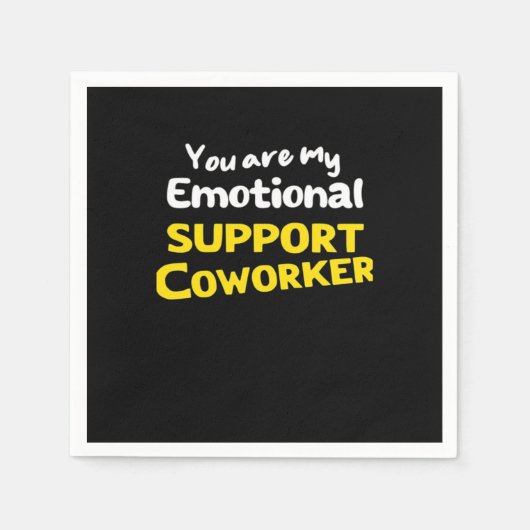 Emotionale Hilfe Coworker Viral Meme Serviette (Vorderseite)