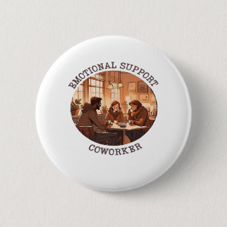 Emotionale Hilfe Coworker Whimsical Office Ally Cl Button