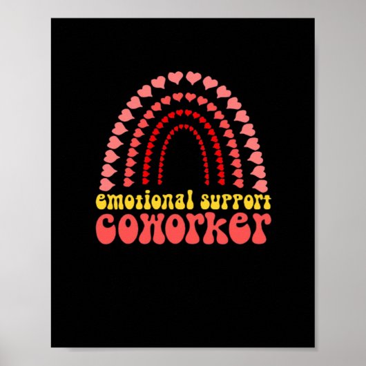 Emotionale Hilfe Mitarbeiter arbeiten im klassisch Poster (Vorne)
