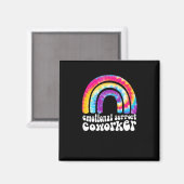 Emotionale Hilfe Mitarbeiter Classic - Arbeitsschw Magnet (Vorderseite/Rückseite)