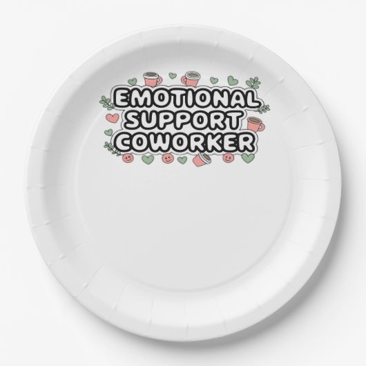 Emotionale Hilfe Mitarbeiter Classic V2 Classic Pappteller (Vorderseite)