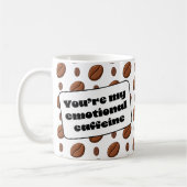 Emotionale Koffein-Kaffeebohnen-Dekoration Kaffeetasse (Links)