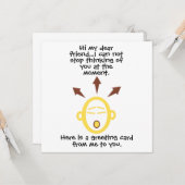 Emotionale Kopfkarte, individuell einstellbare Gru Karte (Vorderseite/Rückseite Beispiel)