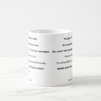 Emotionale Krabben alle oben in Ihrem Geschäft Kaffeetasse