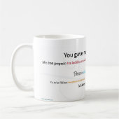 Emotionale Krabben launisch Kaffeetasse (Links)