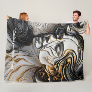 "Emotionale Kunstformen" Fleecedecke