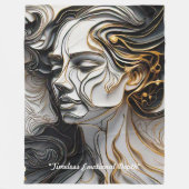 "Emotionale Kunstformen" Fleecedecke (Vorderseite)
