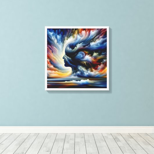 Emotionale Landschaft Leinwanddruck (Insitu (Holzboden))