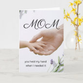 Emotionale Mutter Dankeskarte Lavendel Karte (Gelbe Blume)